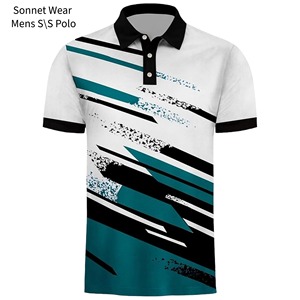 Polos de manga corta estampados para hombre - Product Image 3