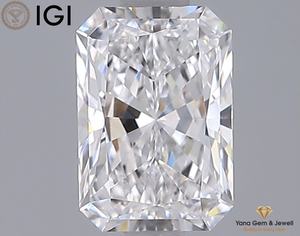 Diamant de laboratoire CVD, clarté VVS2, couleur D, 1,30 carat, avec certificat IGI, taille radiant, pour bijoux de luxe. - Product Image 1