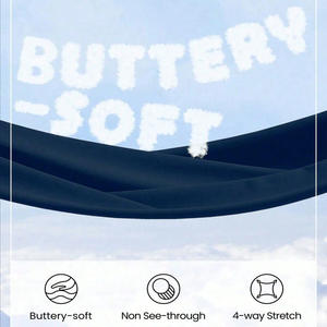 Shorts de yoga taille haute pour femmes, personnalisables, en tissu compressif, pour l'entraînement, la marque et la vente en gros - Product Image 4