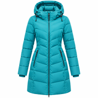 Manteau doublé en polaire pour temps froid, parka d'hiver pour femmes, veste imperméable à capuche, manteau chaud avec rembourrage en coton