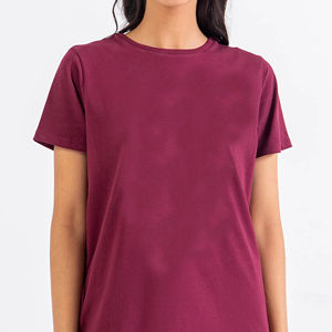 T-shirt ample et décontracté pour femme, col rond, épaules dénudées, qualité supérieure OEM 2026 - Product Image 3
