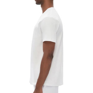 Camiseta de algodón 100% pesado para hombre, con hombros caídos, estampado personalizado, sin costuras, esencial, lisa, para universidad y gimnasio - Product Image 2