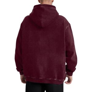 Sweat à capuche et sweat-shirt pour homme 350g, lourd et luxueux, effet délavé personnalisé, mélange de coton 2026 - Product Image 5