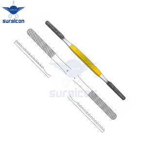 Râpes nasales Fomon 20,5 cm / 8 pouces droites avec inserts en carbure de tungstène TC 40 x 7 mm Fig. 9/10 pour une mise en forme précise des os nasaux - Product Image 6