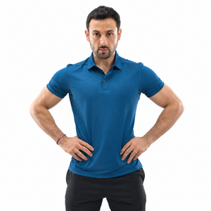 Camiseta Deportiva Personalizada para Hombre, Estilo Polo, Malla de Poliéster Elástica, Secado Rápido, Absorbe el Sudor, para Gimnasio, Entrenamiento, Deportes - Product Image 1
