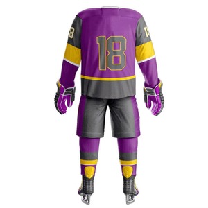 Ice Hockey Uniforms Professional Top Quality New Design Best Selling Custom Made Sublimation Team Name Ice Hockey Uniform Sets - Product Image 2