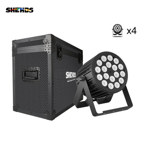 SHEHDS Big Aluminum Par LED 18x18W 6in1 RGBWAUV Color Mixing Stage <b>Light</b> 6/10CH DMX Wash Lighting for Event - Product Image 5