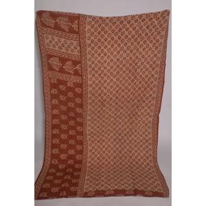 Colcha Kantha Gudri de Algodón Hecha a Mano, Reversible, Estampada, para Cama y Sofá - Product Image 3