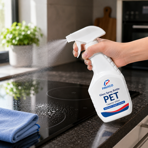 ขวดสเปรย์ไกปืน PET สีขาวแบบกำหนดเอง ขนาด 600 มล. สำหรับน้ำยาทำความสะอาดกระจก ผลิตภัณฑ์ทำความสะอาดในครัวเรือน โรงงานเวียดนาม - Product Image 4