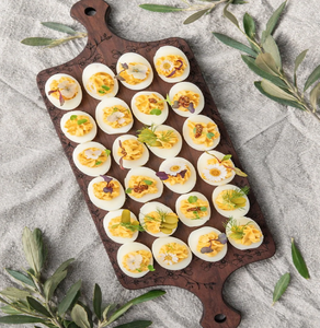 Plateau de service en bois pour œufs farcis, 12 compartiments, pour apéritifs, à prix abordables - Product Image 5