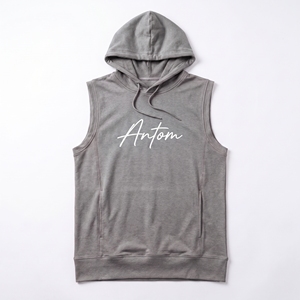 Camiseta sin mangas para hombre, para gimnasio, entrenamiento muscular, chaleco deportivo informal, ropa deportiva de algodón/bambú, compresión 220g, antipilling - Product Image 5