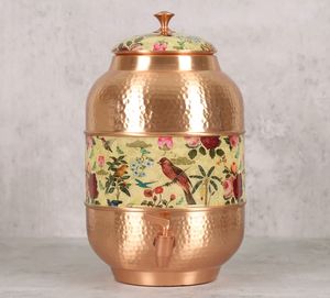 Distributeur de boissons en cuivre haut de gamme avec robinet, pour la maison, l'hôtel, le restaurant, usage commercial et décoratif, fontaine à eau - Product Image 1