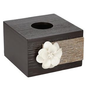 Metal Classic Design Durable Square Tissue Holder & Box Cover Decorative Flower <b>Table</b> Case for Home Hotel <b>Car</b> - Product Image 2