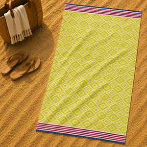 Toallas de playa Fouta de algodón 100% con diseño moderno impreso de súper calidad, toalla Hammam para uso en la playa, venta al por mayor en India. - Product Image 5