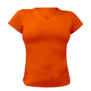Daily Wear V Neck <b>Shirt</b> Classic Minimal Casual Tshirt Ladies Modern Office Style Cotton Top - Product Image 1