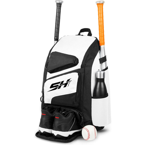 Bolsa de béisbol con fundas para bates, bolsa de gran capacidad para transportar equipo deportivo, para prácticas de equipo, juegos y viajes a torneos - Product Image 1