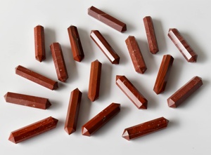 Puntas de Jaspe Rojo de Doble Terminación de Alta Calidad al por Mayor para Decoración y Regalos - Product Image 6