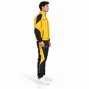 Ensemble de survêtement coupe-vent pour homme de qualité supérieure, veste de sport décontractée, pantalon, matière polyester légère, résistant au vent, respirant - Product Image 4