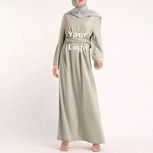 Abaya Musulmana Borka de Primera Calidad al por Mayor, Talla Grande, Mangas Largas, Vestido Maxi Musulmán para Mujer, Elegante, de BD - Product Image 5