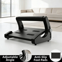 Repose-pieds ergonomique réglable à 5 niveaux sous le bureau avec surface texturée pour une utilisation quotidienne essentielle
