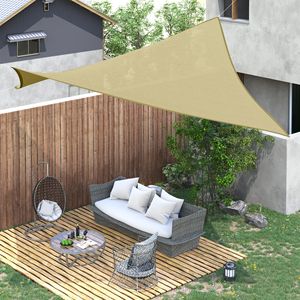 Tenda da Sole Quadrata 24x24ft per Esterni, Resistente ai Raggi UV, Colore Sabbia, Vele e Reti Ombreggianti - Product Image 2