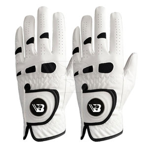 Gants de golf en cuir véritable de haute qualité, prix d'usine, respirants, légers, logo personnalisé, best-sellers, fabriqués au Pakistan - Product Image 1