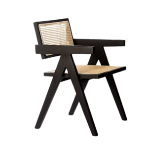 เก้าอี้รับประทานอาหารทำจากไม้สักเนื้อแข็งสำหรับห้องรับประทานอาหารร้านอาหารและเฟอร์นิเจอร์กาแฟ - Product Image 5