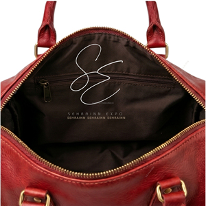 Custom Hair On Cowhide Speedy Bag Genuine Leather Duffel <b>Handbag</b> for Women Travel Tote Bag with Detachable Shoulder Strap - Product Image 5