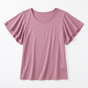 Blusa Casual de Verano para Mujer, Tejida, con Mangas con Volantes, Logotipo Personalizado, MOQ Bajo, en Stock, Venta al Por Mayor, OEM, ODM - Product Image 6
