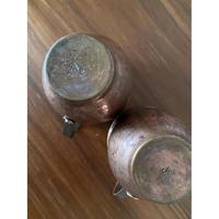 Ensemble de tasses et mugs à thé et café en cuivre antique, 2 pièces, écologiques, style européen, prix de gros