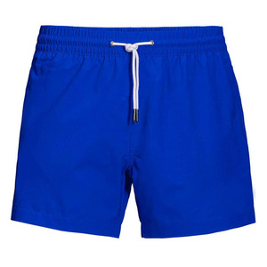 Short de bain homme 2026 vert uni à séchage rapide avec cordon de serrage à la taille, taille mi-haute, décontracté, en tissu tissé 100 % polyester, logo personnalisé - Product Image 4