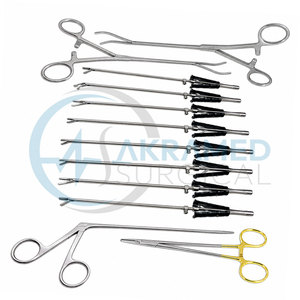 Akramed Surgical DeBakey Vascular Clamp Curved Atraumatic Jaws <b>Titanium</b> Coated Angled Shanks CE Certified Surgical Instrument - Product Image 4