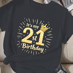Camiseta cómoda para mujer It's My 21st Birthday - Product Image 1