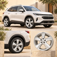 Jantes en aluminium forgé 5 branches Twin Star concaves argent satiné 18-22 pouces 5x114.3 5x120 5x130 pour Audi Mercedes