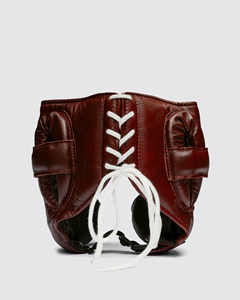 Nuevo Modelo de Protector de Cabeza Naranja y Blanco, Cuero Genuino, para Sparring y Combate, Guantes de Protección para Muay Thai, Kickboxing y MMA - Product Image 6