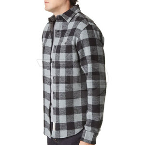 เสื้อเชิ้ตผ้าแฟลนเนลผู้ชาย แขนยาว สวมใส่สบาย ผ้าฝ้ายเนื้อนุ่ม ลายตาราง กระดุมผ่าหน้า แฟชั่นทันสมัย เหมาะสำหรับกิจกรรมกลางแจ้ง - Product Image 4