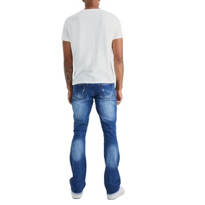 Nueva temporada de invierno profesional lavado ácido pantalones vaqueros ropa hombres pantalones vaqueros desgastados para hecho en Pakistán para la industria de taxis - Product Image 2