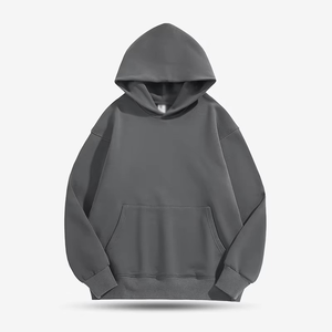 Sweat à capuche pour homme, style hip-hop de luxe, brodé, chaud et épais, personnalisé, avec logo, en polaire - Product Image 5