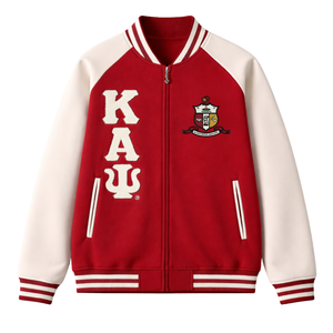 Chaqueta de Forro Polar Kappa Alpha Psi Krimson, Ropa de Fraternidad Griega con Estilo Universitario Clásico y Calidez Premium - Product Image 4
