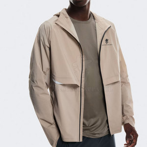 Lightweight Breathable Men <b>Winter</b> <b>Running</b> <b>Jacket</b> Full Zip Wind Resistant Sports Outerwear For Gym Jogging Cycling Training - Product Image 3
