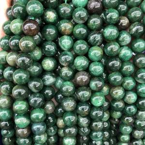 Cuentas de Fuchsite Verde Natural, Piedras Preciosas Lisas, Cristal de Mica para Joyería, Certificado IGI, Proveedor de Gemas ZUBEDA de Rajasthan - Product Image 4