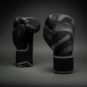 Guantes de Boxeo Profesionales Glory, Diseño Dragón Negro, Material de Cuero, Transpirables, Cierre Ajustable con Gancho y Bucle, Equipo de Protección - Product Image 2
