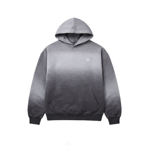 เสื้อฮู้ดดี้ผู้ชายผ้าฝ้ายฟลีซไล่เฉดสีแบบขายส่ง ทรงโอเวอร์ไซส์ สตรีทแวร์ สกรีนโลโก้ได้ตามสั่ง MOQ ต่ำ คุณภาพสูง รับผลิตแบบ OEM - Product Image 4