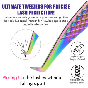 Most Popular 90-degree eyelash extension Tweezers eyelash extension supplies volume lash Tweezers with 15mm Stainless Steel - Product Image 5