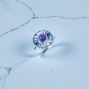 Bague en Améthyste Naturelle Faite à la Main Légère en Argent Sterling 925, Bijou de Déclaration en Pierre Précieuse, Meilleur Prix, Vente en Gros de Bijoux - Product Image 1