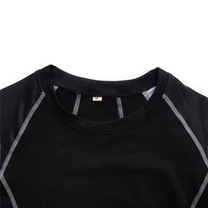 <b>Men's</b> Long Sleeve Black Sublimation Print Quick Dry Full Sleeve <b>Compression</b> <b>Shirt</b> With Skull Design Rash Guard - Product Image 3