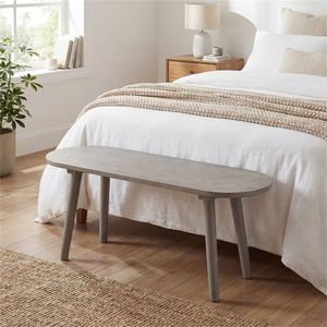 Panca in Legno Grigio da 43 Pollici in Stile Rustico, Impermeabile e Resistente ai Graffi, per Sala da Pranzo, Posti a Sedere per 2 Persone - Product Image 6