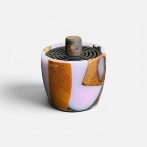 Luxury Arabic Style Wood Resin Mabkhara Handmade Incense Burner for <b>Oud</b> <b>Bakhoor</b> Aromatic Diffuser Premium Home Fragrance and In - Product Image 2