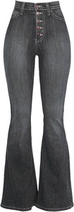 Fashion Women's Sexy Knee Length <b>Boot</b> Cut Cotton Denim Jeans Casual Designer New Arrival Latest - Product Image 6