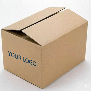 3mm Thickness Eco-Friendly Reusable Corrugated Mailer Box Handle Custom Flexographic <b>Printing</b> Gift Craft <b>Packaging</b> Cardboard - Product Image 2